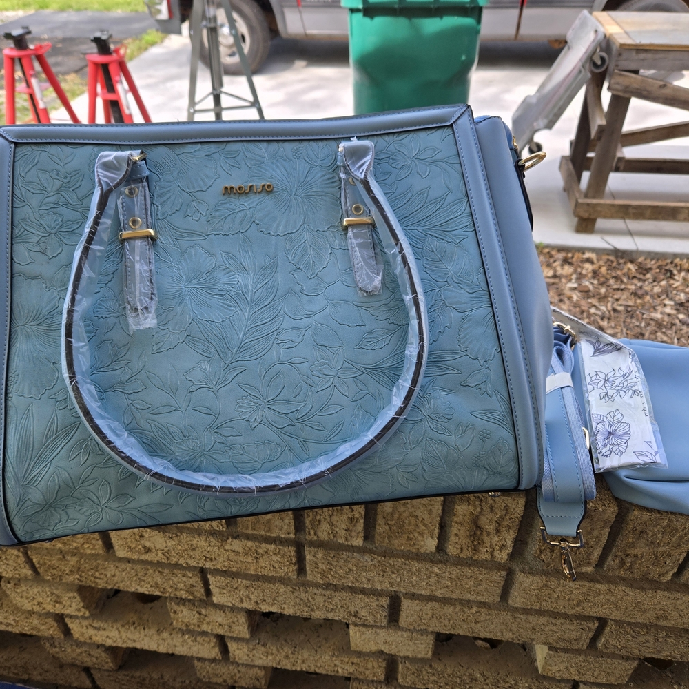 MOSISO Laptop Tote Bag 17-17.3" Blue